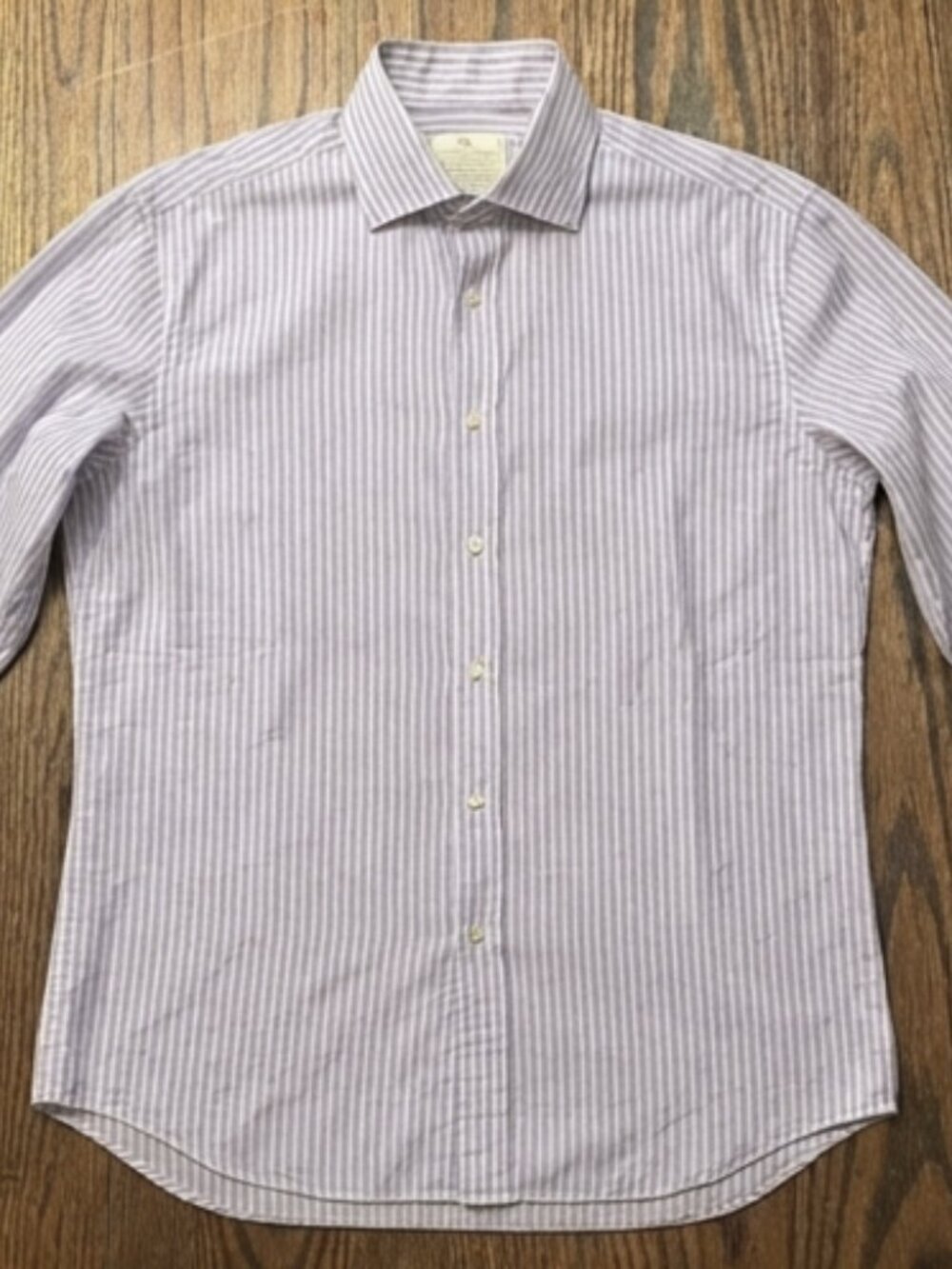 Brunello Cucinelli Striped Long Sleeve Dress Shirt